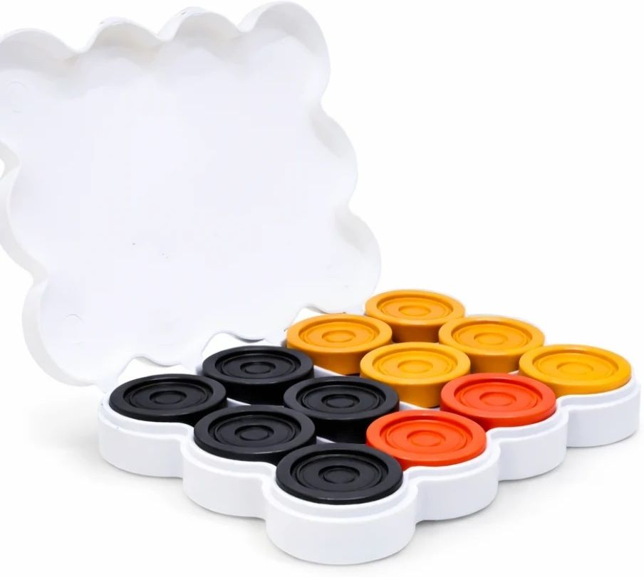 glimring 24 Wooden Carrom Coins, Carrom goti Set with Striker 1 cm Carrom Board Carrom Pawns-picture-36