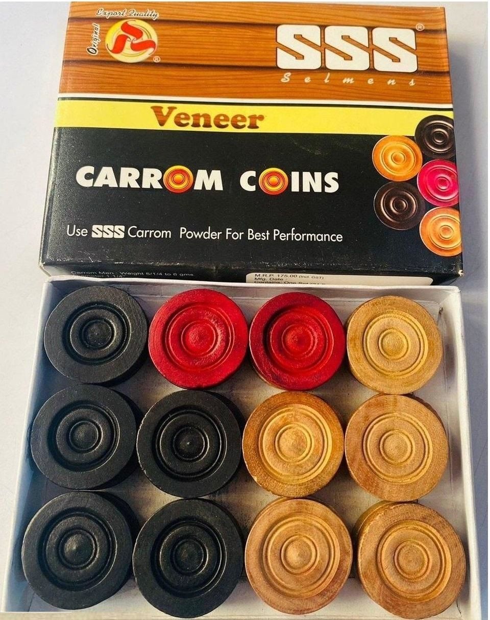 sss SSSClassic Smooth Carom Coins Carrom Pawns-picture-37