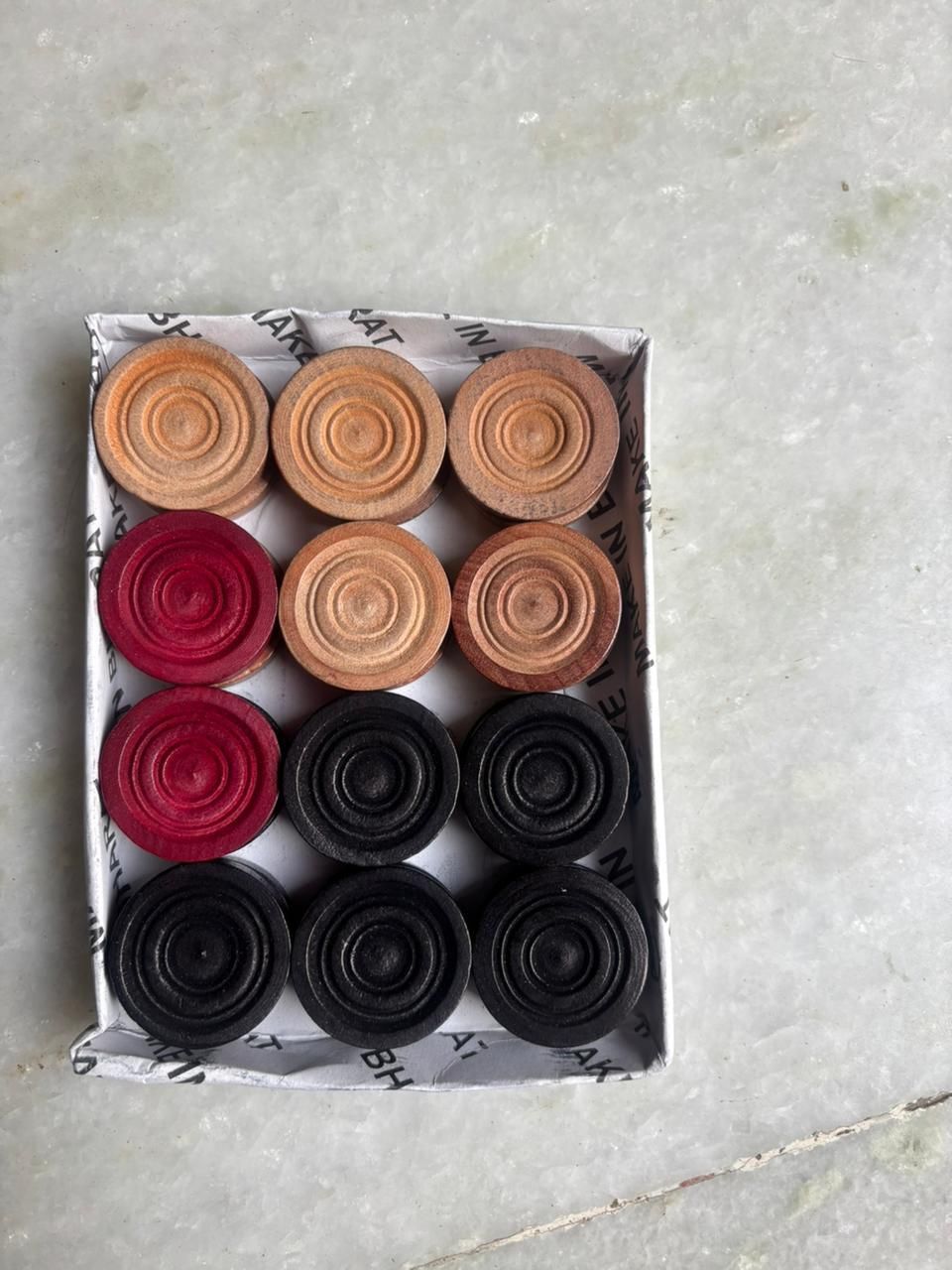 RoyalStrike Carrom Coin Set Premium Wooden Smooth Glide Tournament Edition Pro 2 cm Carrom Board-image-6