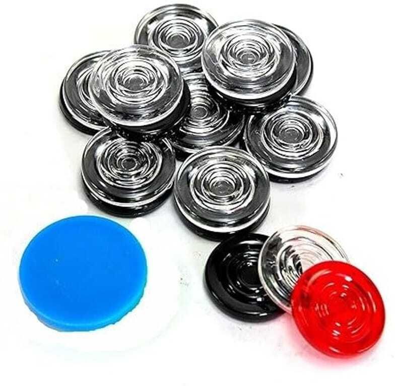 antelope Premium Quality Plastic Carrom Coins with 1 Stricker and 5 gram Powder Carrom Pawns-picture-25