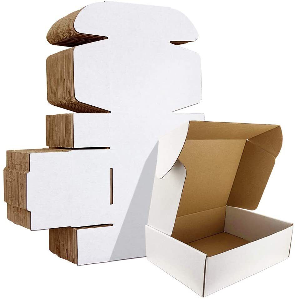 mm will care Self-Locking Box Cardboard 3ply white self locking corrugated box size 8*5*2 Packaging Box-picture-18