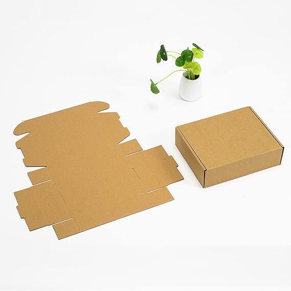 malani stores Self-Locking Box Cardboard 3 Ply Self Locking Corrugated Packaging BROWN Boxes Size: 5.5*3*1.5 Inch Packaging Box-picture-14
