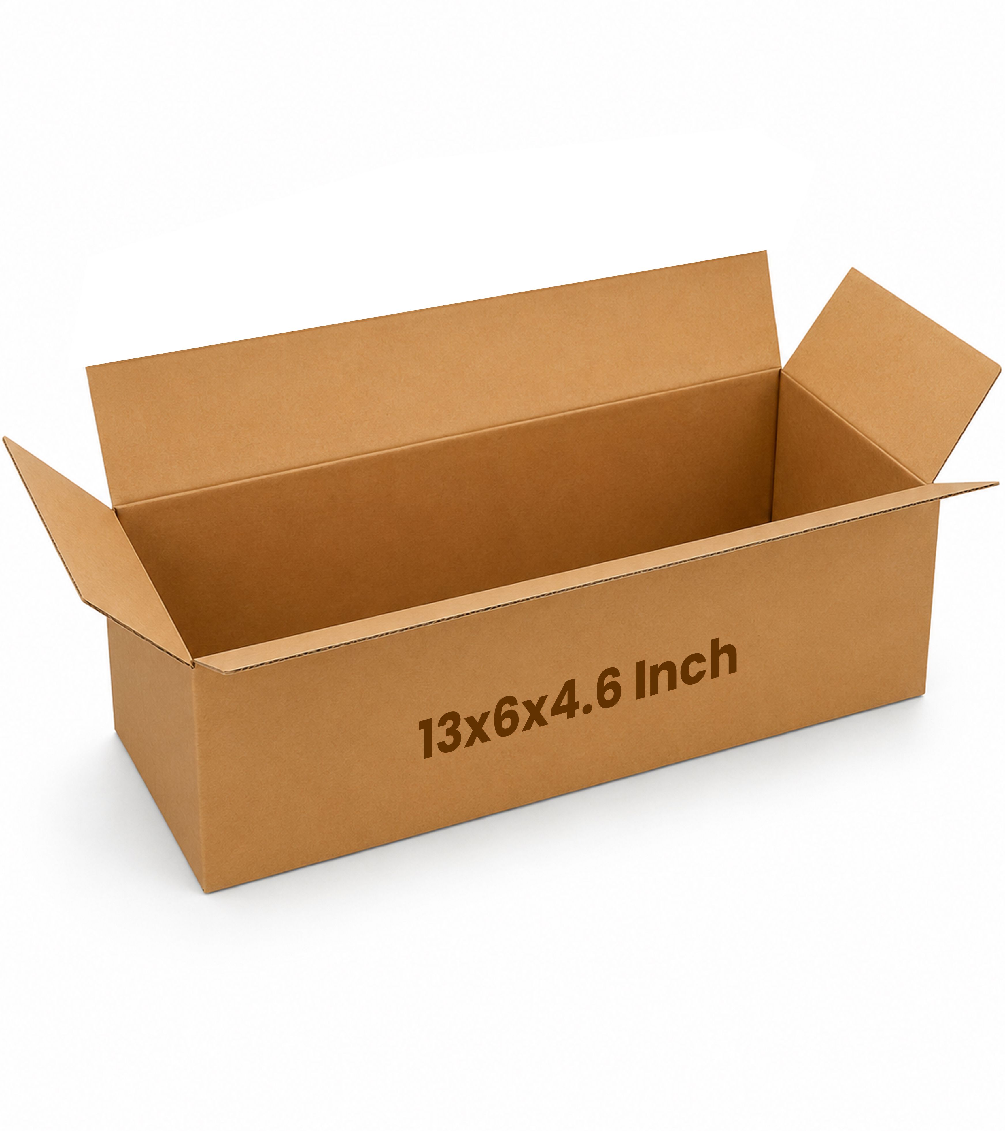 kosy Corrugated Cardboard Shipping Box 13 × 6 × 4.6 Inch Brown Corrugated Box for Courier & Packing Packaging Box-picture-35