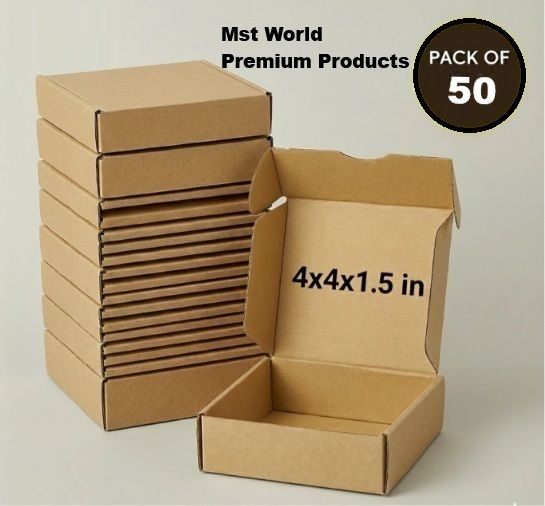 mstworldin Corrugated Cardboard, Craft Paper Ecommerce Box, Jewelry, Bangles, Bracelet, Watches, Small Business, Gift Item Packaging Box-picture-16