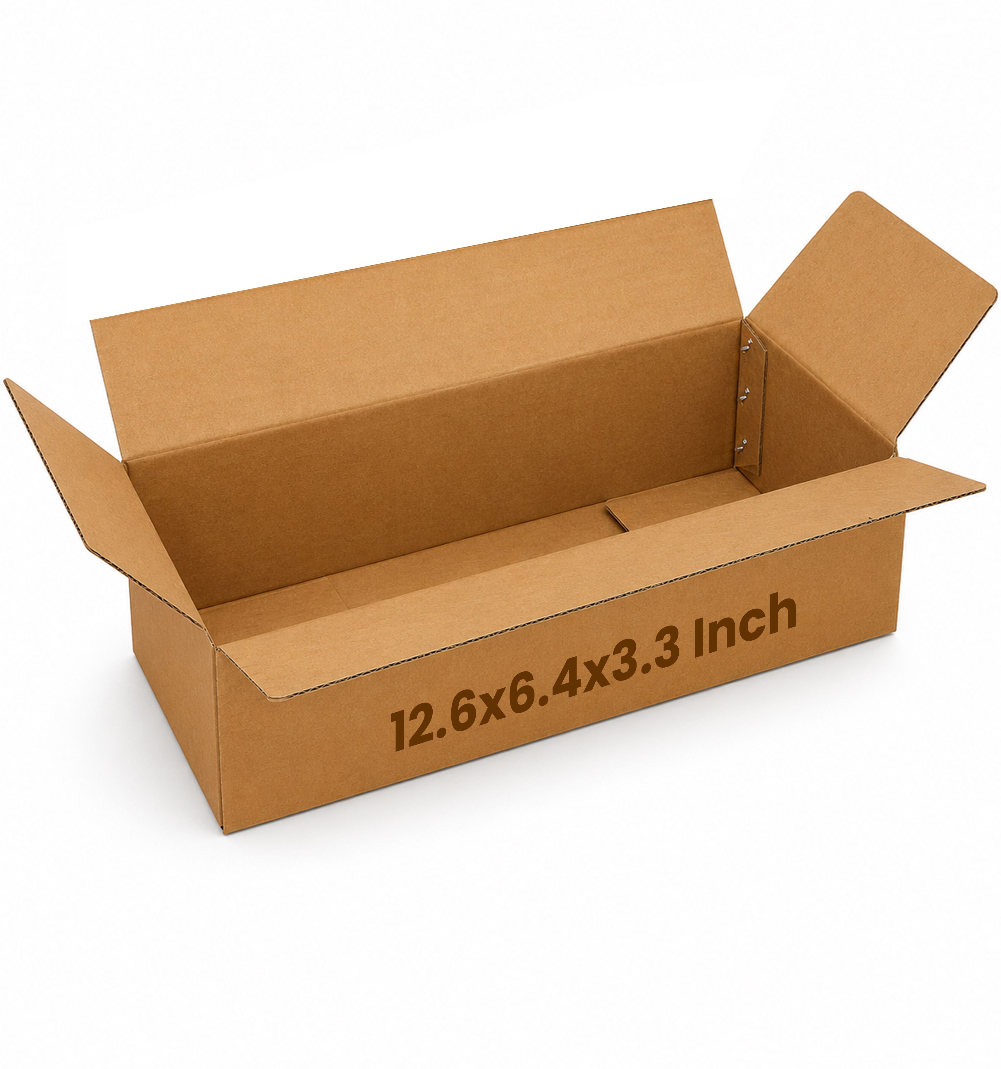 kosy Corrugated Cardboard Shipping Box 12.6 × 6.4 × 3.3 Inch Brown Corrugated Box for Courier & Packing Packaging Box-picture-38