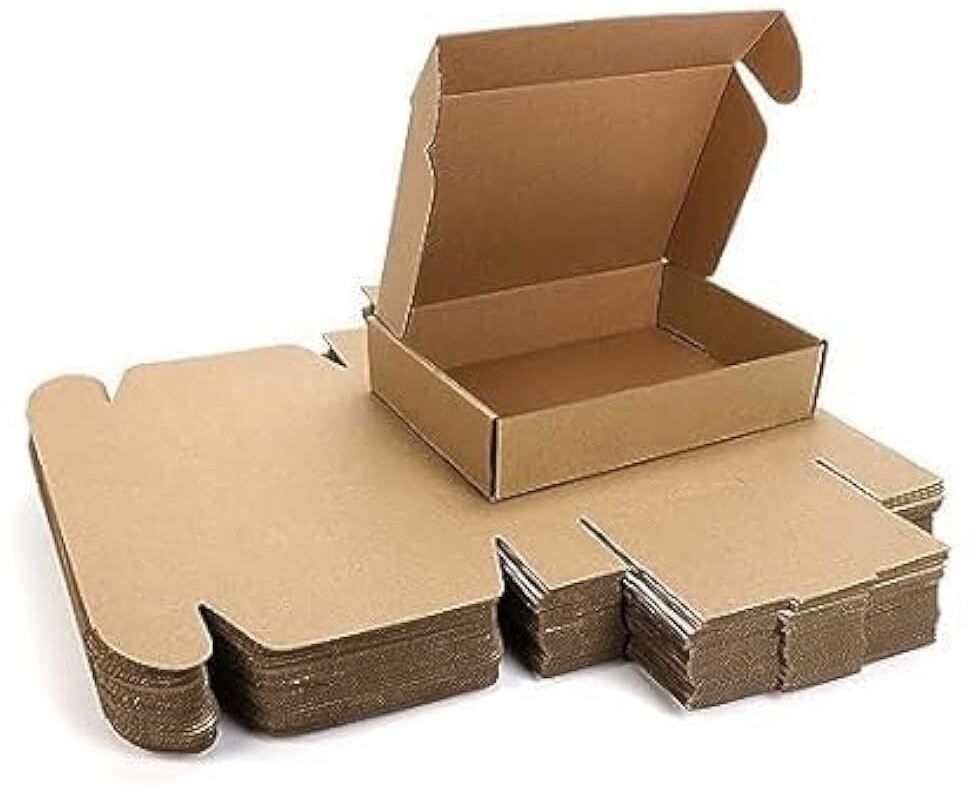 boxzie Self-Locking Box Cardboard Corrugated Interlock Packaging Box 7 x 4 x 1.5 Inch for Shipping (Pack of 25) Packaging Box-picture-14