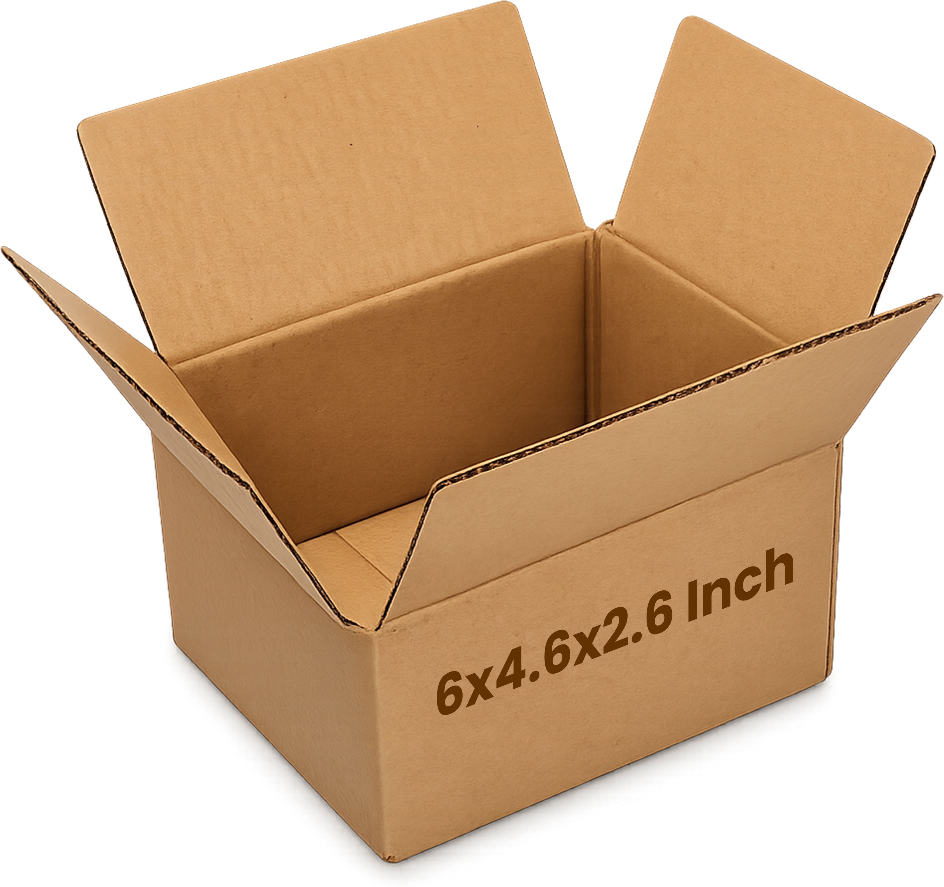 kosy Corrugated Cardboard Shipping Box 6 x 4.6 x 2.6 Inch Brown Corrugated Box for Courier & Packaging Box-picture-4