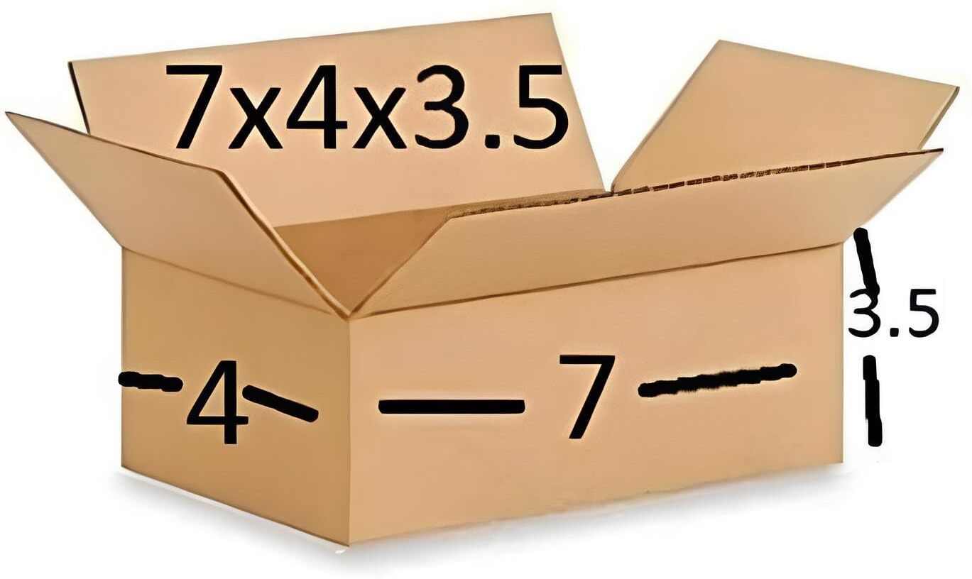 boxzz Corrugated Cardboard Shipping Box, 7X4X3.5inch Packaging Box-picture-13