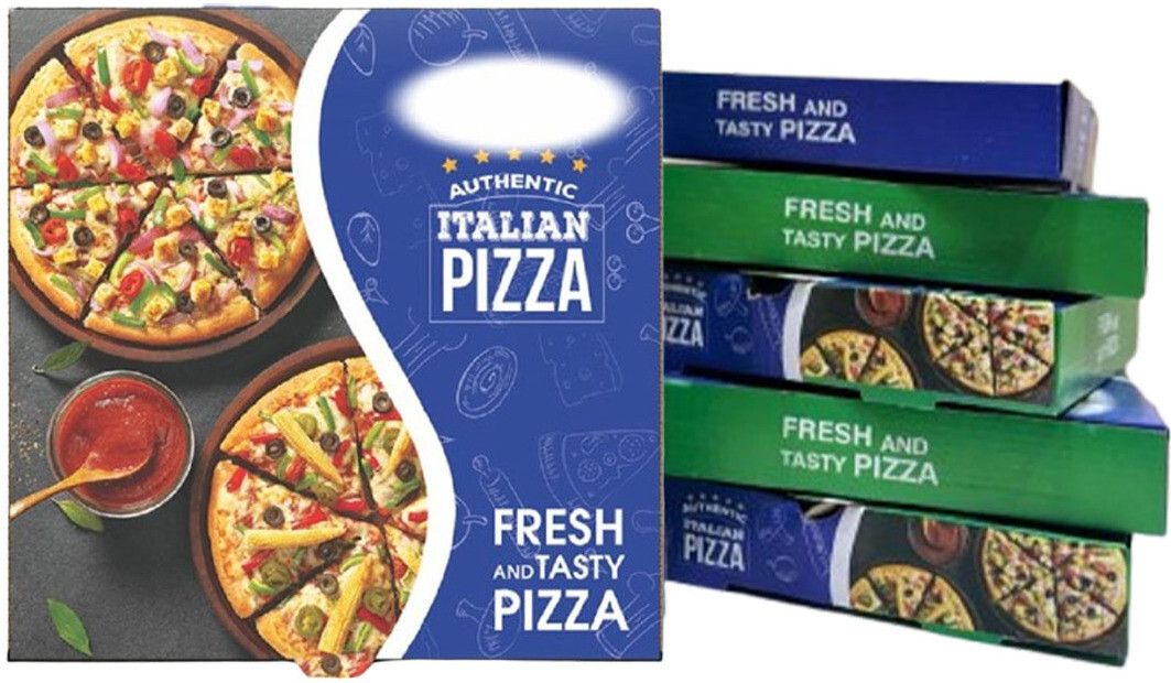 khaana packaging Pizza Box Cardboard, Paper (12 inch) Box, 3ply, 12X12X1.75'', Ideal for deliveries from restaurants & Hotel Packaging Box-picture-19