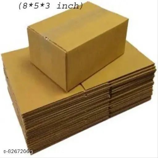 grow packing solution Corrugated Cardboard, Craft Paper, Paper (25 Boxes) 8 x 5 x 3 Inches 3 ply Cartoon Box For Packing, Moving, Shipping, Packaging Box-picture-21