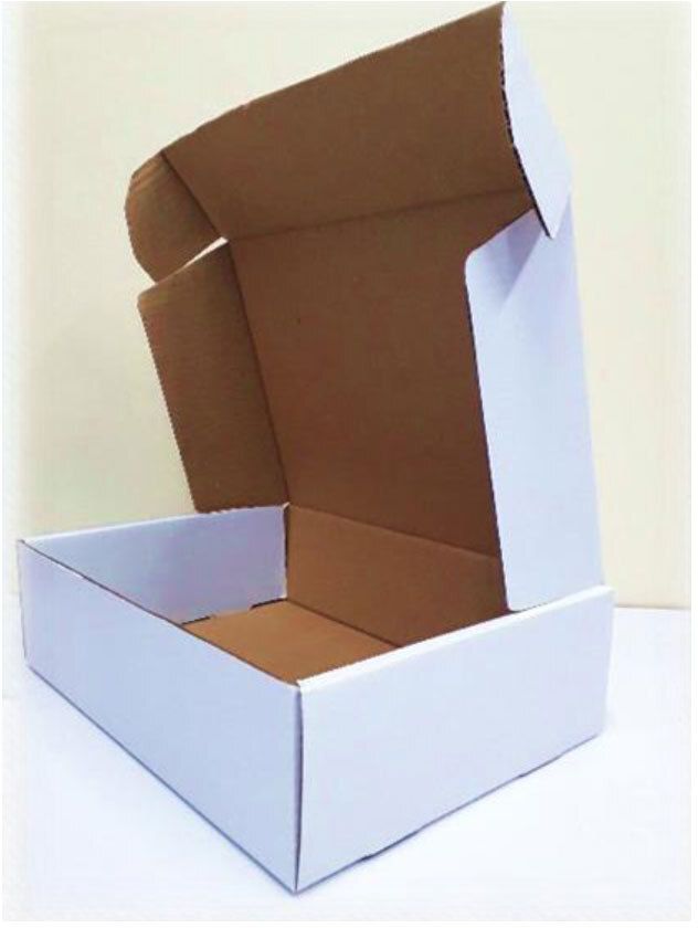 malani stores Self-Locking Box Cardboard 3ply Self locking white box size :-9X6X2INCH Packaging Box-picture-13