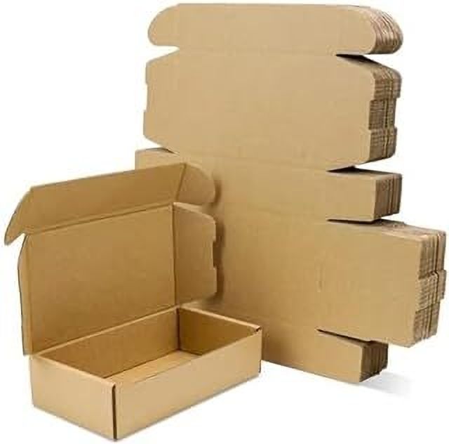 malani stores Self-Locking Box Craft Paper 3ply corrugated self-locking packing box size :-8X8x4 inch Packaging Box-picture-31