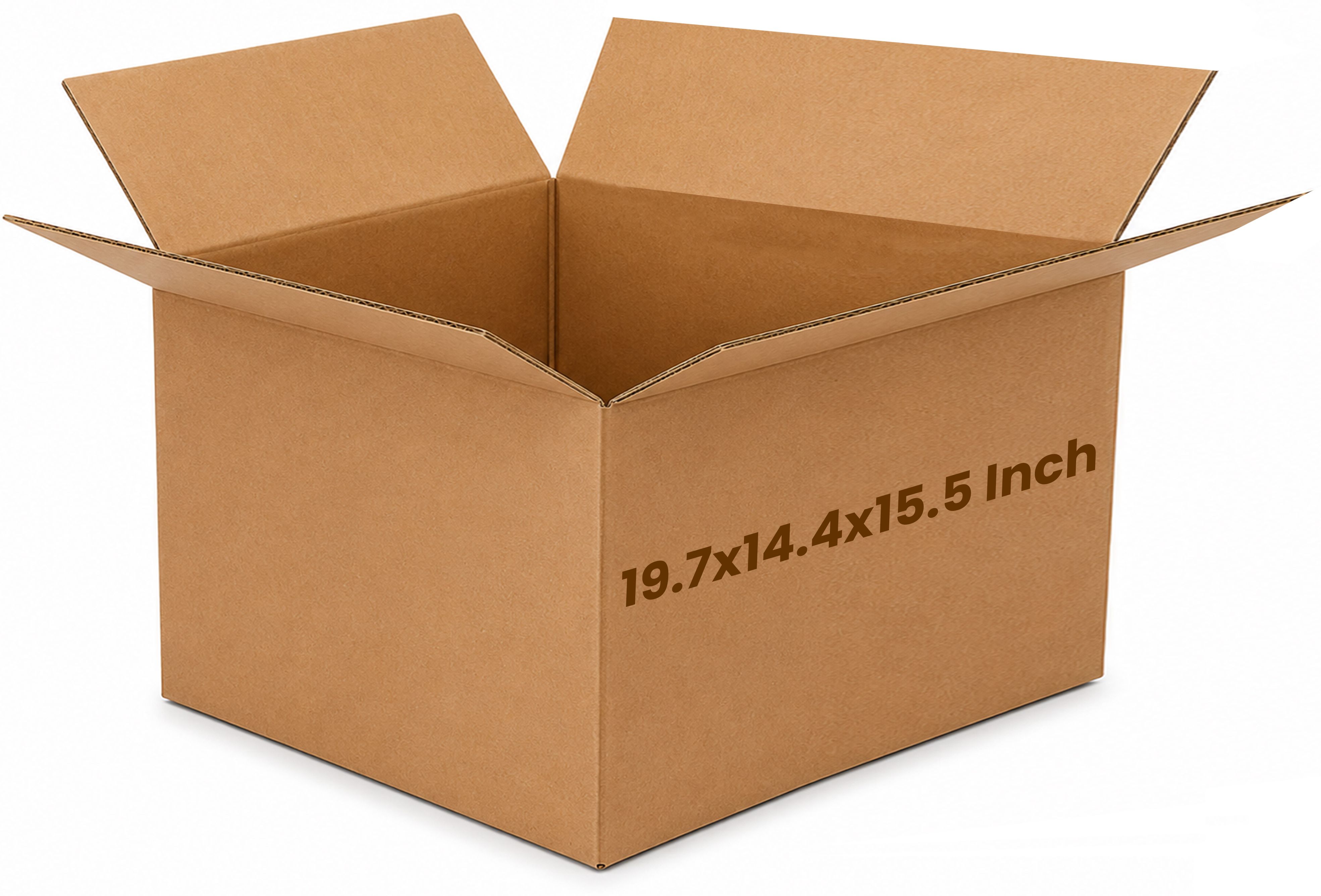 kosy Corrugated Cardboard Shipping Box 19.7 × 14.4 × 15.5 Inch Brown Corrugated Box for Courier & Packing Packaging Box-picture-6