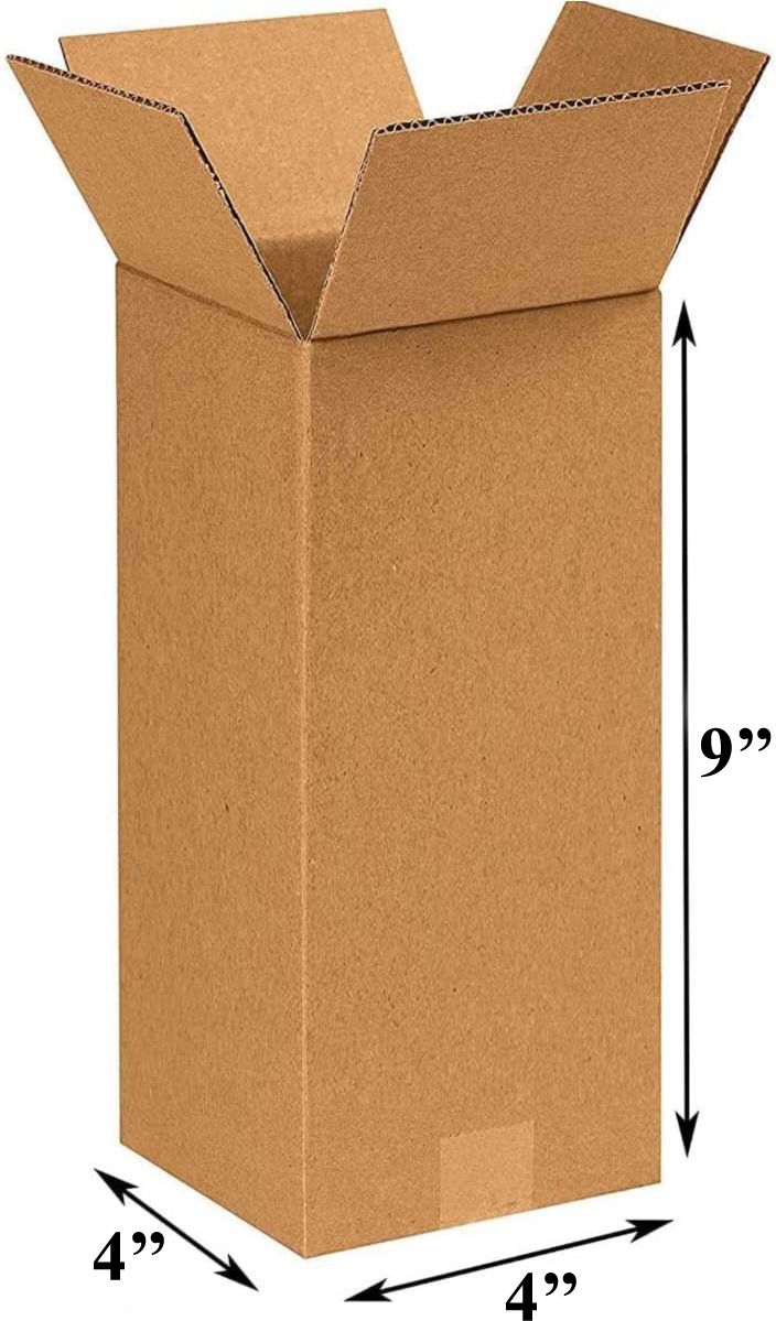 mega world Triple Wall Carton Craft Paper, Cardboard (25 Boxes) 4x4x9 Inches 3 ply Cartoon Box For Packing, Moving, Shipping, Packaging Box-picture-16