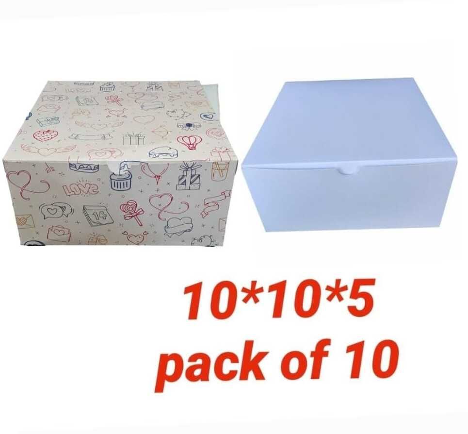 Cake Box Cardboard 1 kg cake snacks chocolate coockies Packaging Box-image-0