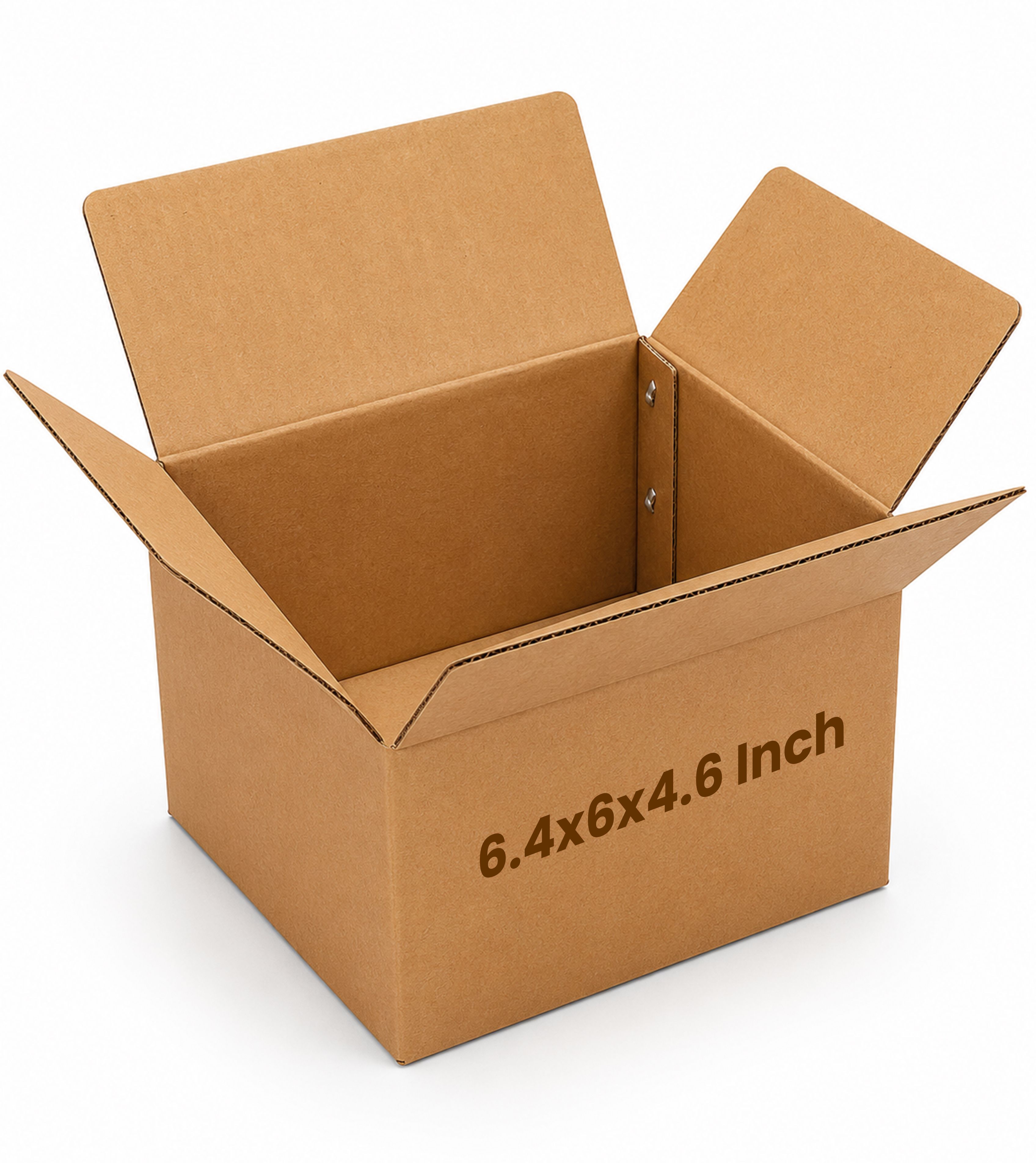 kosy Corrugated Cardboard Shipping Box 6.4 × 6 × 4.6 Inch Brown Corrugated Box for Courier & Packing Packaging Box-picture-36