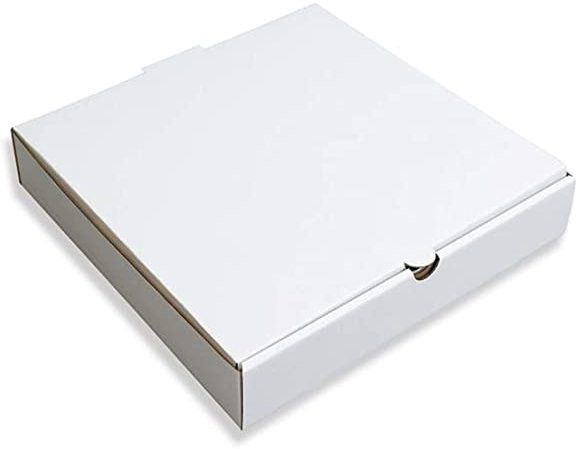 malani stores Pizza Box Craft Paper 3 PLY CORRUGATED PIZZA WHITE BOX, 9X9X1.5 INCH PACK OF 25 Packaging Box-picture-17