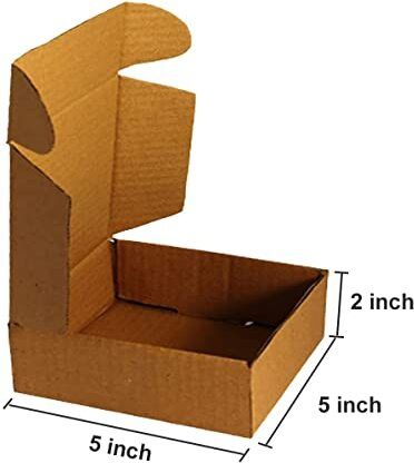 malani stores Self-Locking Box Cardboard 3ply self lock box size :-5x5x2 inch (pack of 25) Packaging Box-picture-10