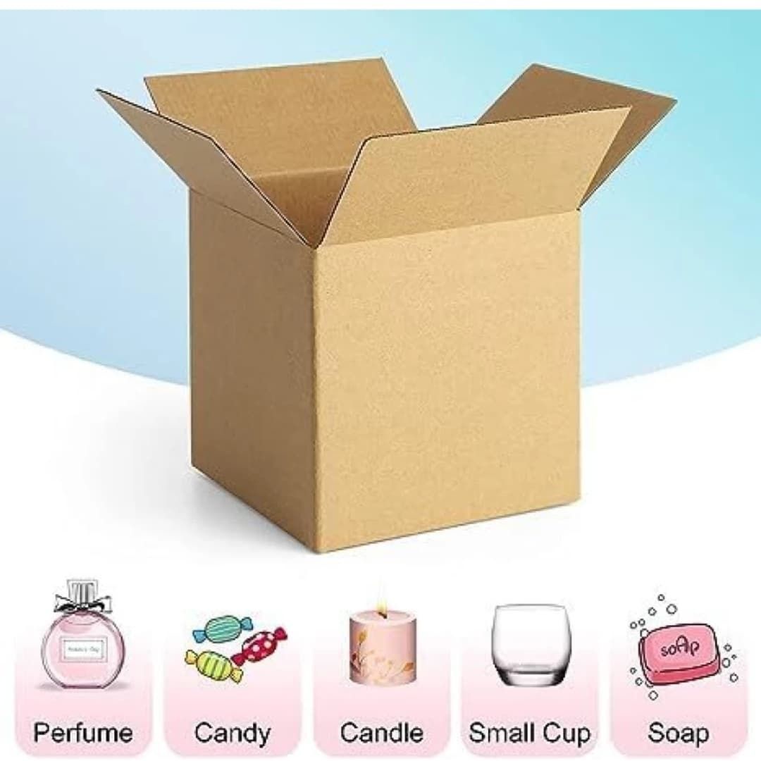 boxzie Corrugated Cardboard Corrugated Packaging Box 5X5X6 Inch Brown Packing Box (Pack of 25) Packaging Box-picture-18