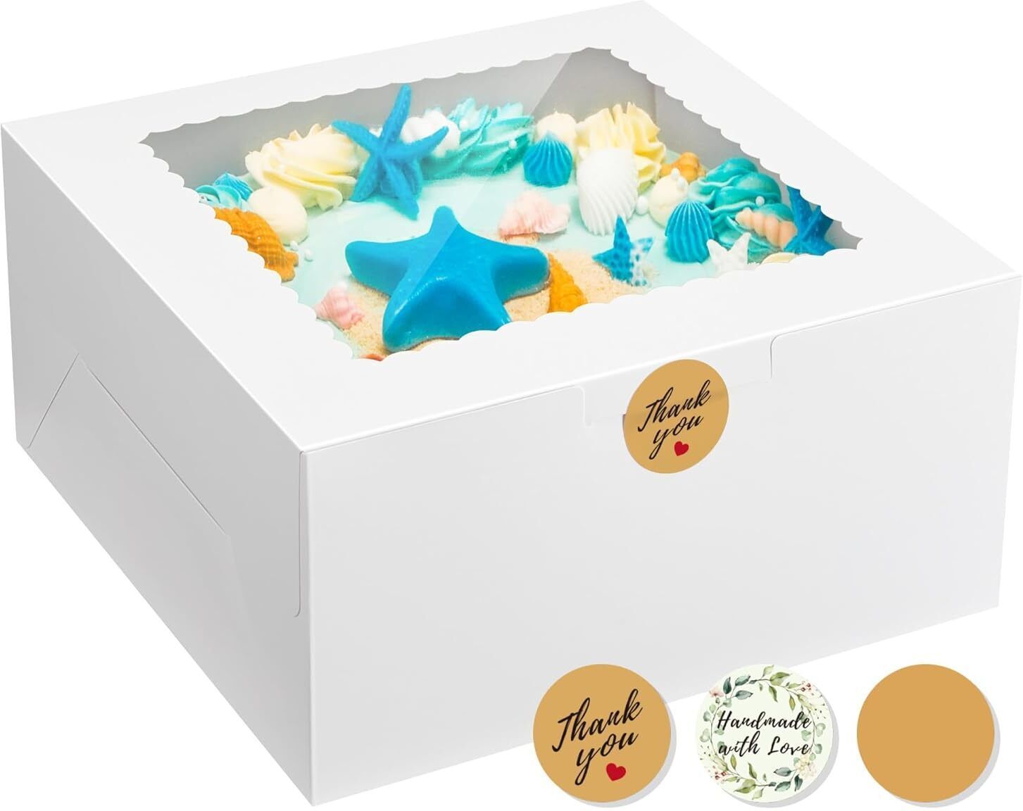 Cake Box Paper Packaging of Cake, Cookies, Macrons Packaging Box-image-5