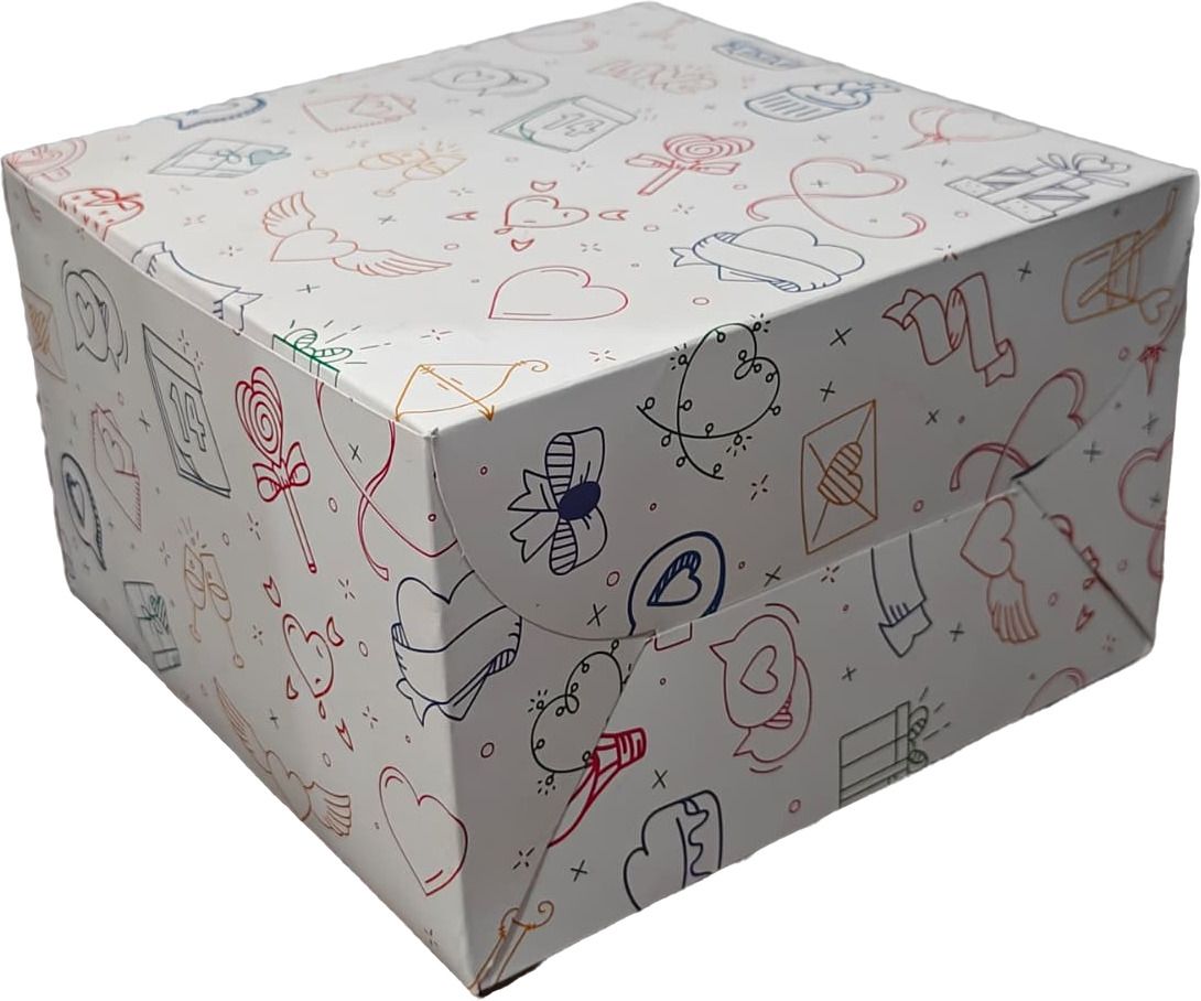 Cake Box Cardboard Half kg cake Packaging Box-image-0