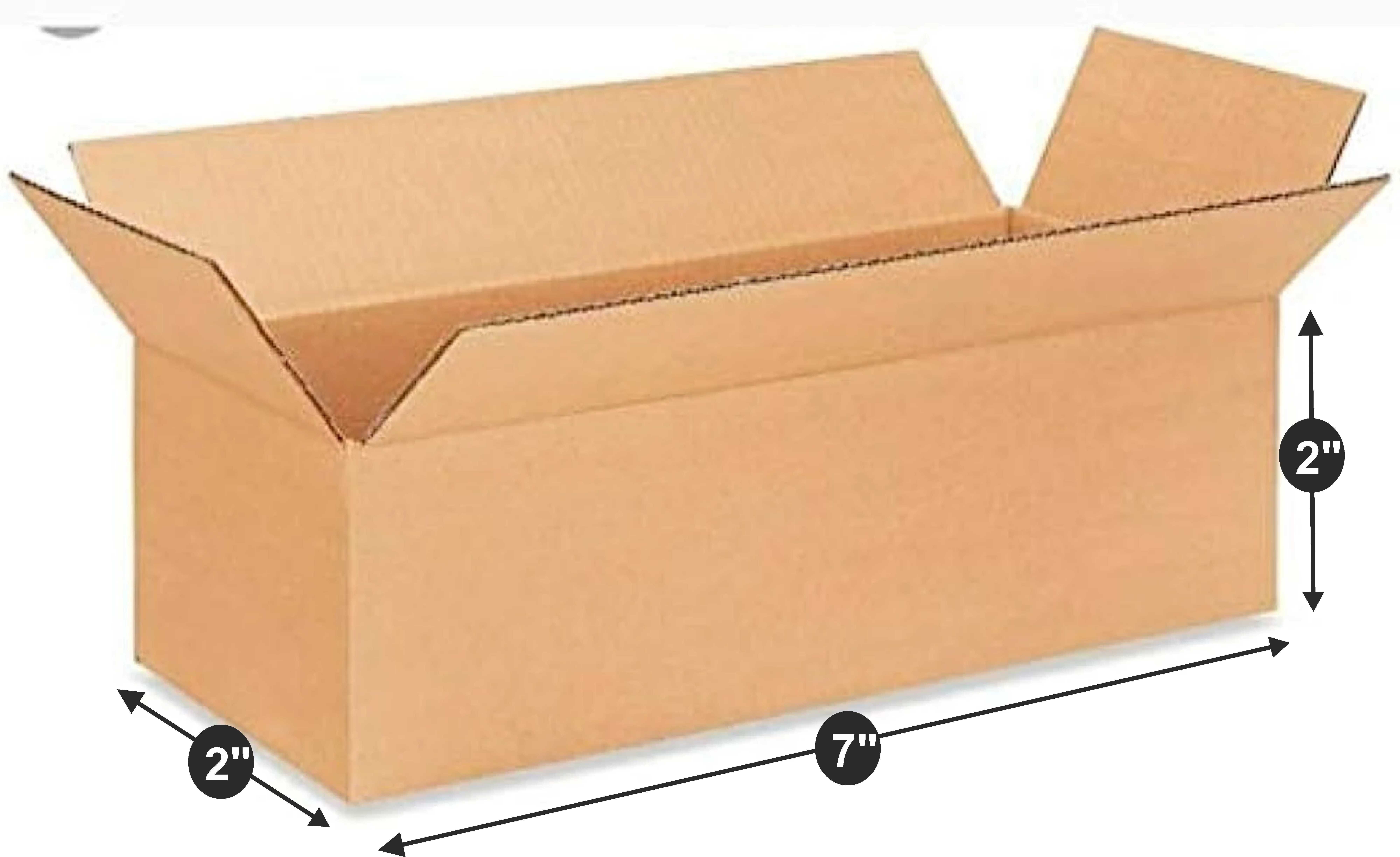 Corrugated Cardboard, Craft Paper, Paper Square Box Packaging Material, 7x2x2 Inch Packaging Box-image-16