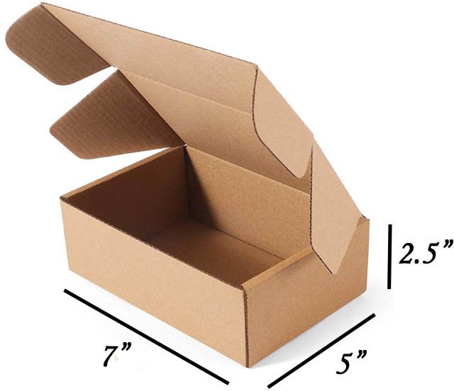 malani stores Corrugated Craft Paper Size :- 3Ply Corrugated packing box 7X5X2.5 INCH Packaging Box-picture-25
