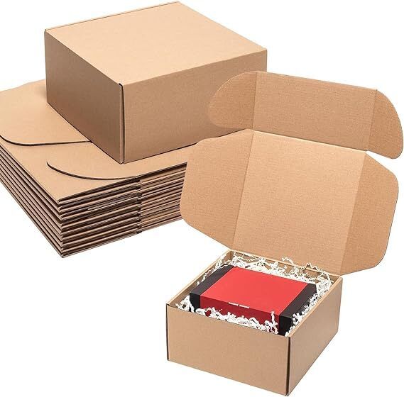 malani stores Self-Locking Box Craft Paper 3 Ply Self Locking Corrugated Packaging BROWN Boxes Size: 4.5*3*1.5 Inch Packaging Box-picture-22