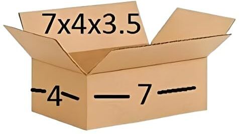 boxzz Corrugated Cardboard Shipping Box, 7x4x3.5 inches Packaging Box-picture-25