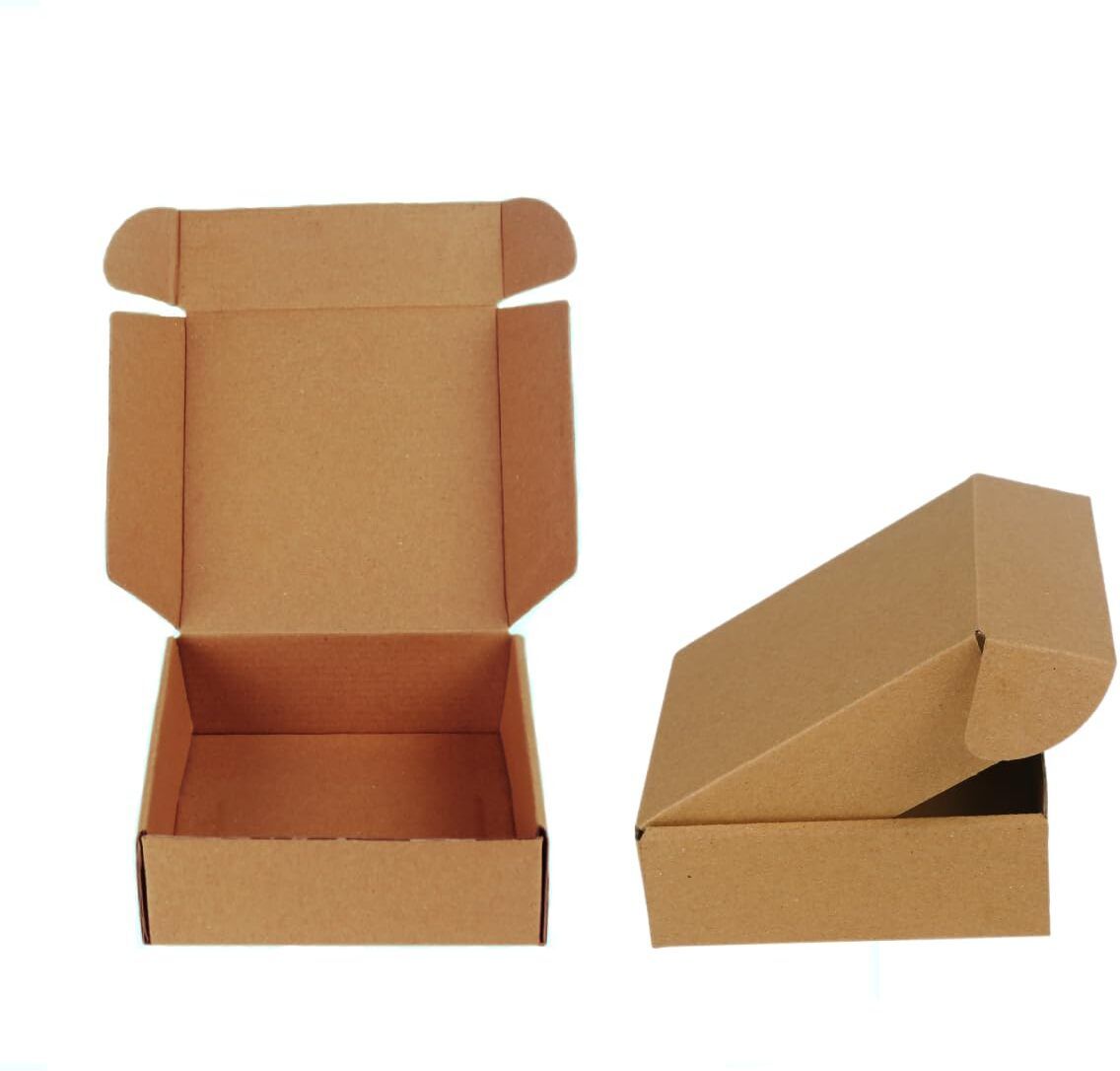 grow packing solution Self-Locking Box Cardboard, Craft Paper GPS™ 2.5x2x2.5 Inch Brown 3 Ply Auto Lock Corrugated Box Pack of 50 Packaging Box-picture-25