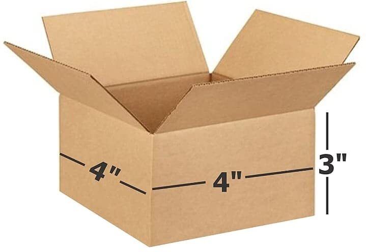 boxzz Corrugated Cardboard Shipping Box, 4X4X3inch Packaging Box-picture-16
