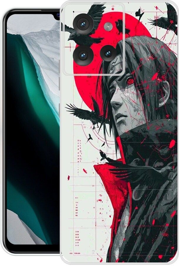 Back Cover for Motorola Edge 50, XT2407, ITACHI, UCHIHA, ANIME, MANGA, NARUTO-image-48