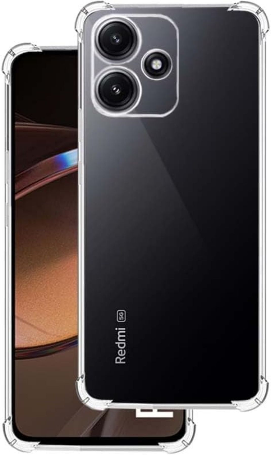 zamn Pouch for Redmi 12 5G transparent shopkeeper silicone Protective bumper Exclusive back cover-picture-17
