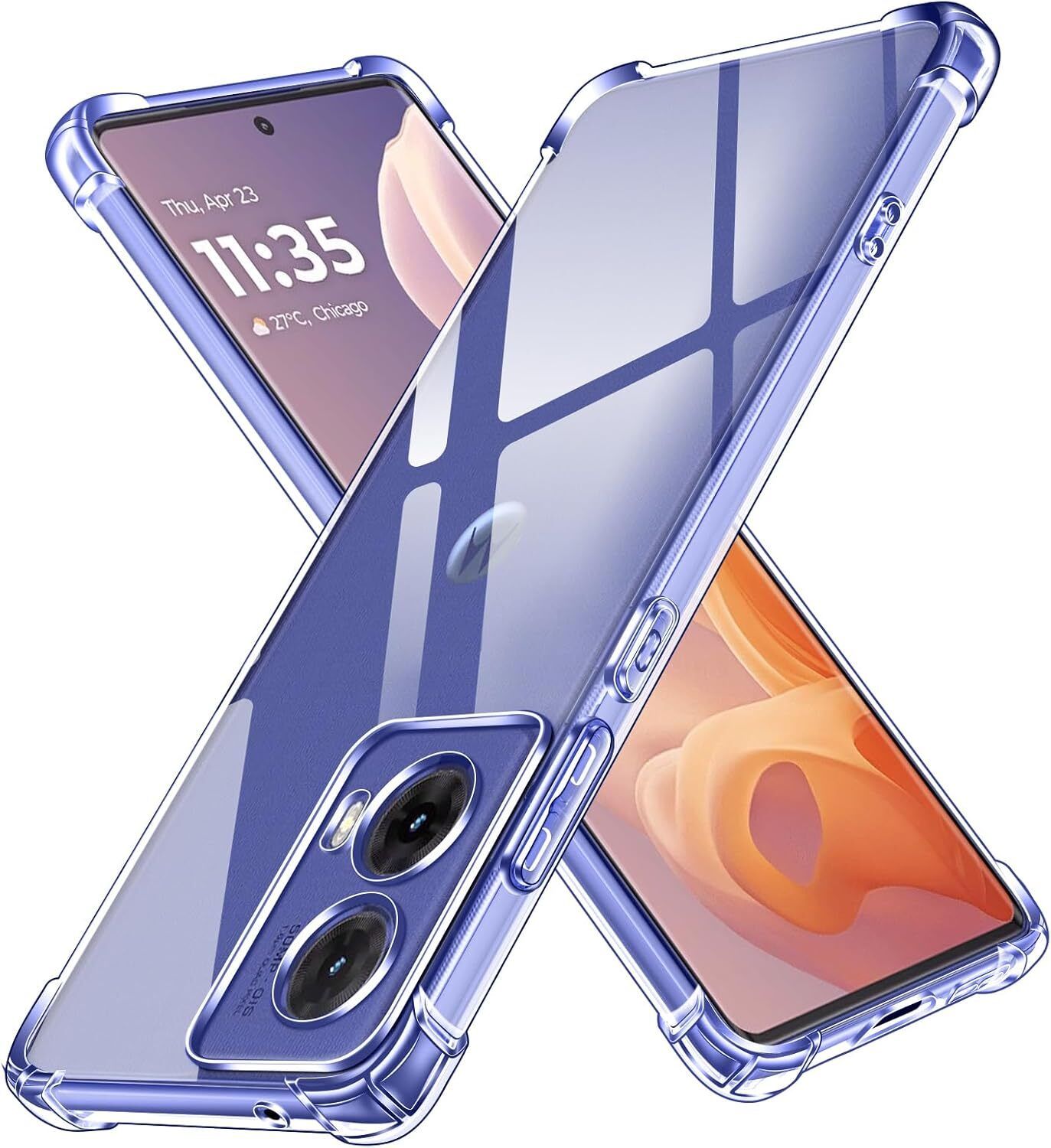 clovyr Back Cover for Motorola Moto G85 5G Bumper Silicon Transparent Case-picture-22