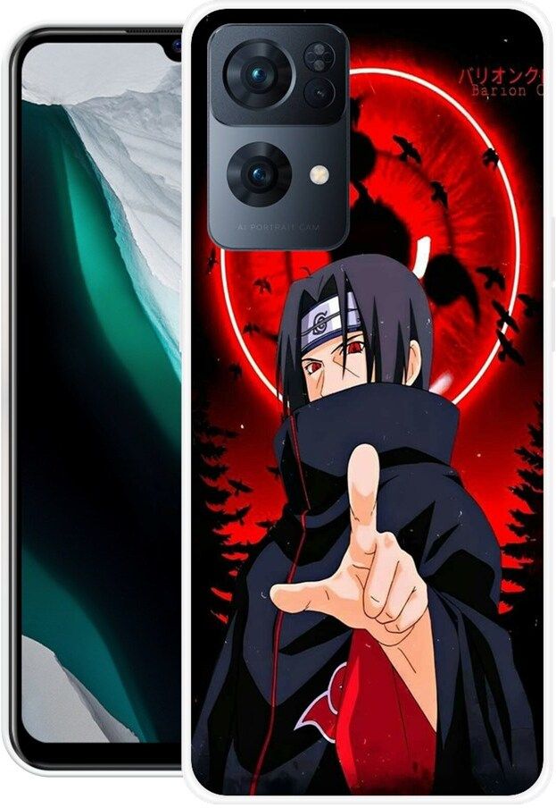 Back Cover for Oppo Reno7 Pro 5G, PFDM00, ITACHI, UCHIHA, ANIME, MANGA, NARUTO-image-41