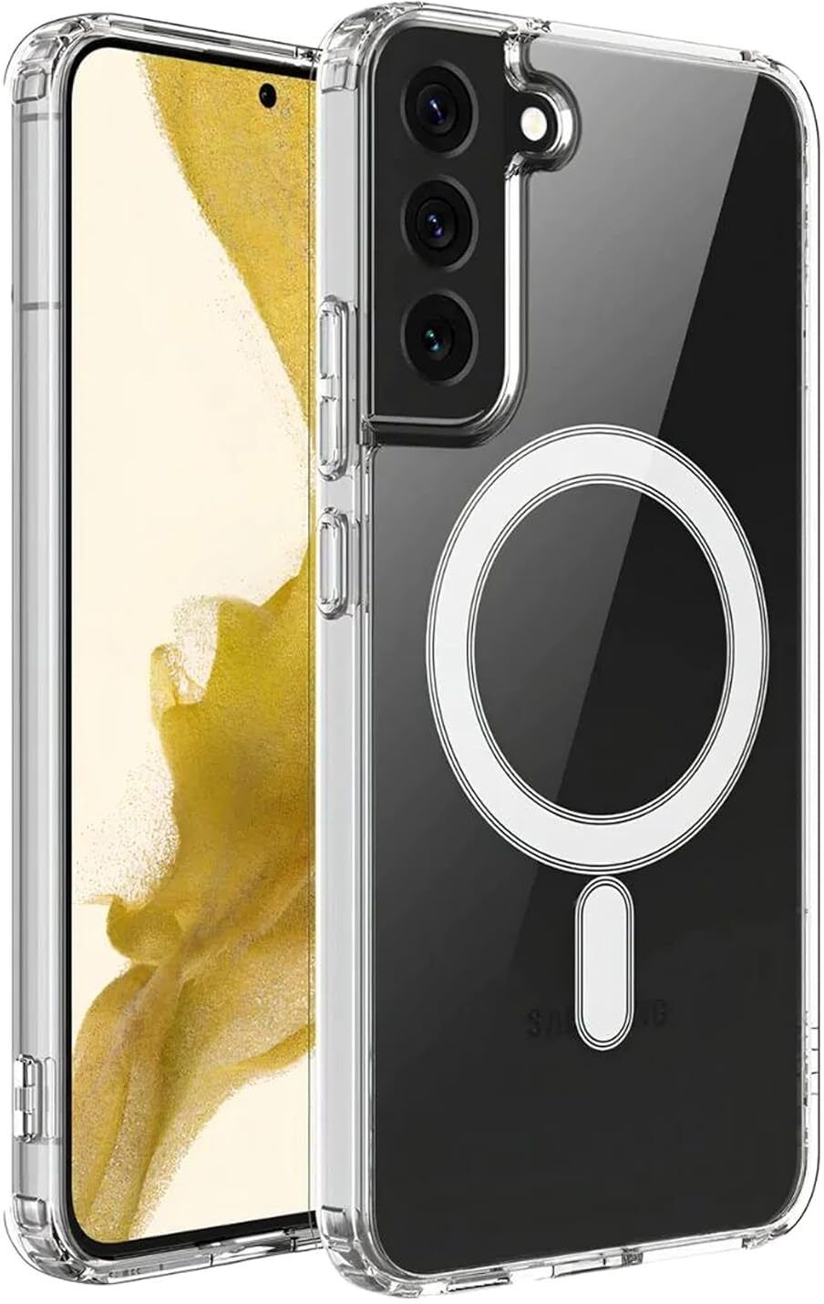mirayaa Back Cover for Samsung Galaxy S22 5G MATE SAFE, Slim Shockproof, WIRELESS CHARGING, WHITE MATE SAFE-picture-36