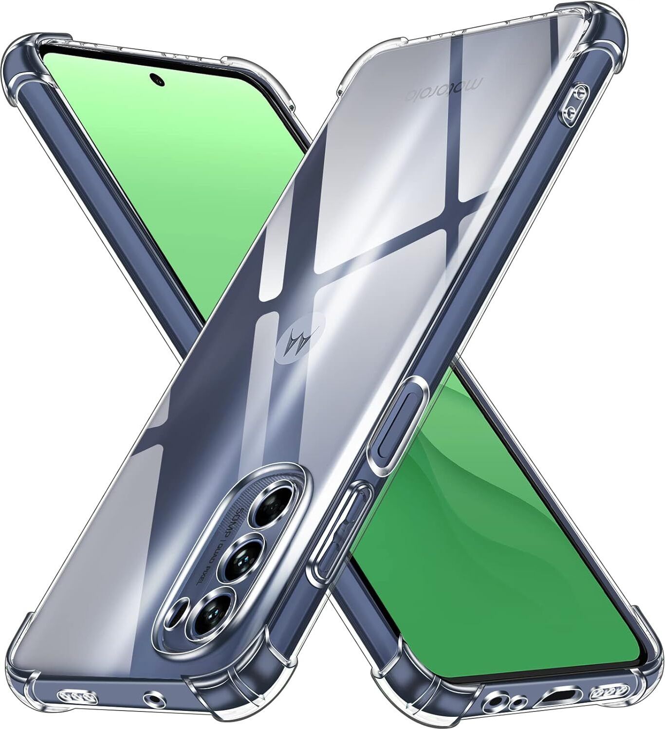 Back Cover for Motorola Moto G62 5G Bumper Silicon Transparent Case-image-45