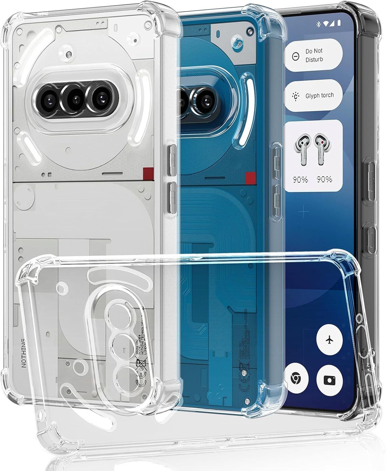 Back Cover for Nothing Phone 3a 5G Bumper Silicon Transparent Case-image-32