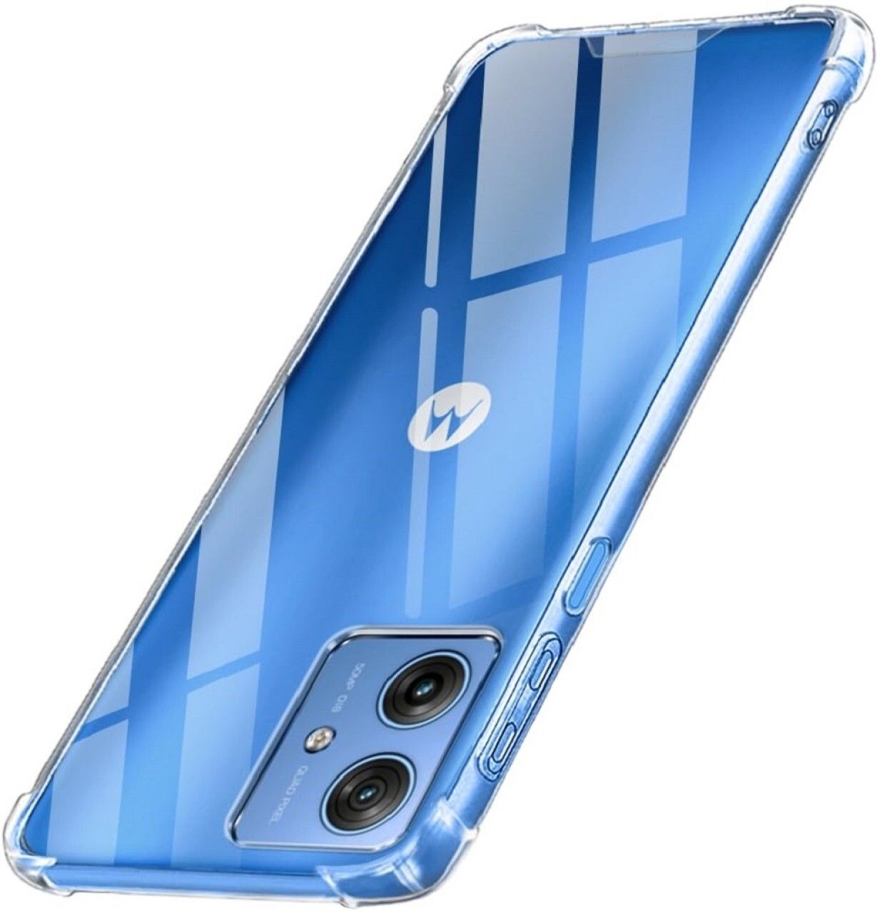 pvtcase Pouch for Motorola Moto G64 5G, With 360 Degree Protection Crystal Clear Soft TPU + PC Case-picture-1