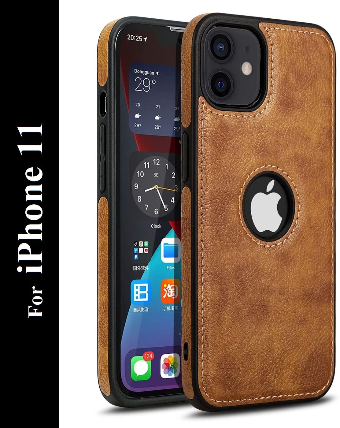 Luxury Leather Back Cover for Apple iPhone 11-image-35