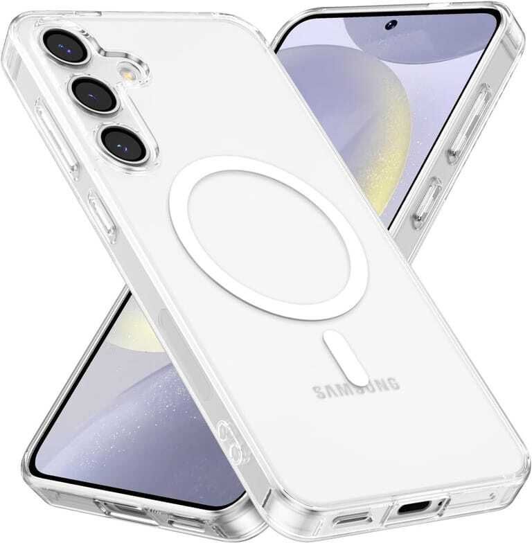 Protective Case for Samsung Galaxy A35 5G Transparent MagSafe Mobile Back Cove| Wireless Charging|PC+TPU-image-1