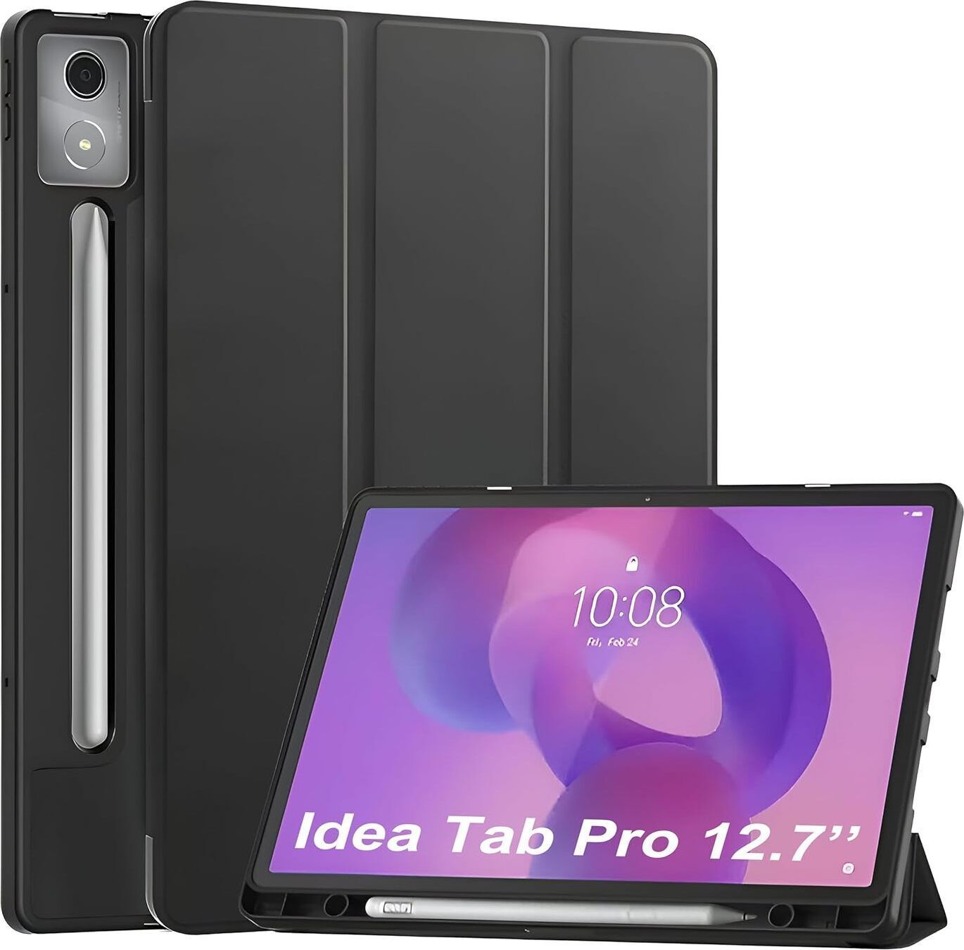 Flip Cover for Lenovo Idea Tab Pro 12.7 Inch 2025 [Pen Holder Smart Flip Case - Recoil Series]-image-13