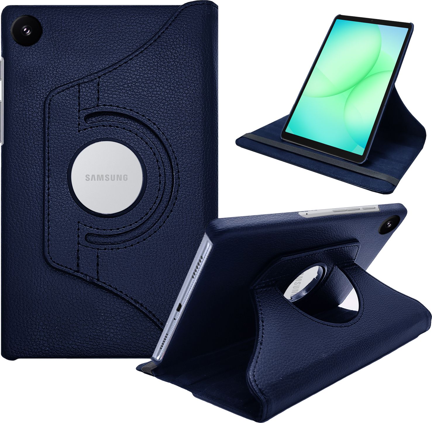 Flip Cover for Samsung Tab A11 (8.7 inch) | 360 Degree Rotate Back Cover Case-image-34