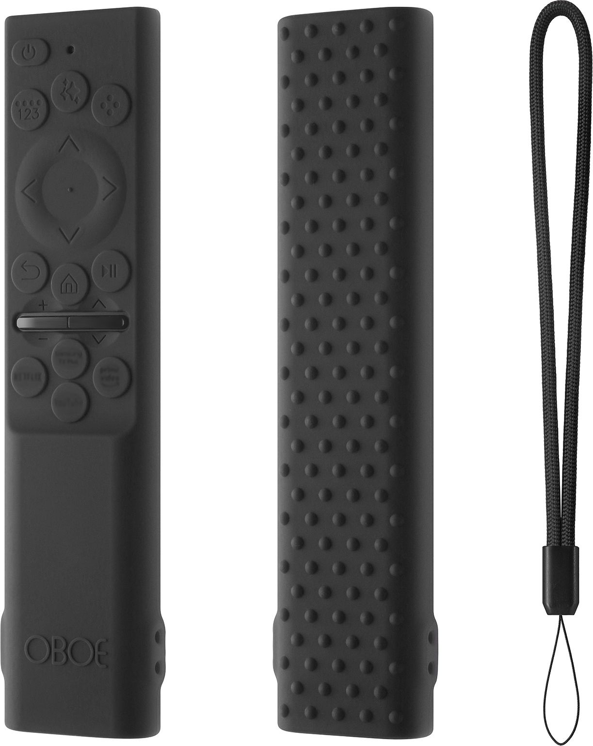 Front & Back Case for Samsung Smart Tv Remote 2026 Model BN59-01498A Key Cover Case with Lanyard-image-3