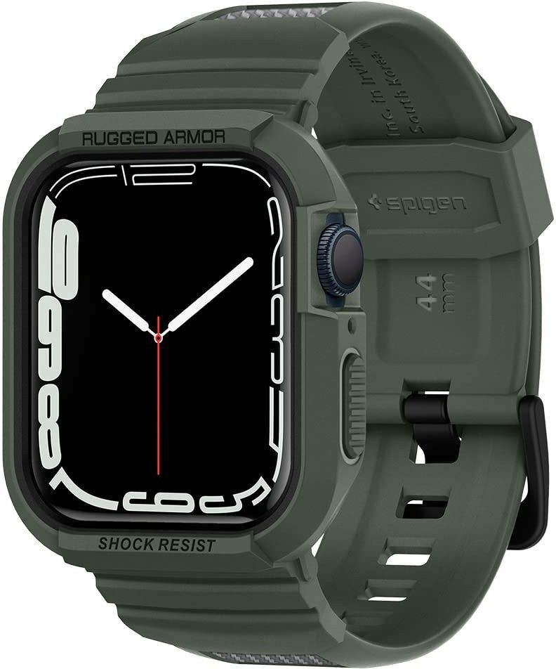 Spigen Rugged Armor Pro Cover Case Compatible with Apple Watch Series 7 (45mm) | Series 6 | SE | Series 5 | Series 4 (44mm)