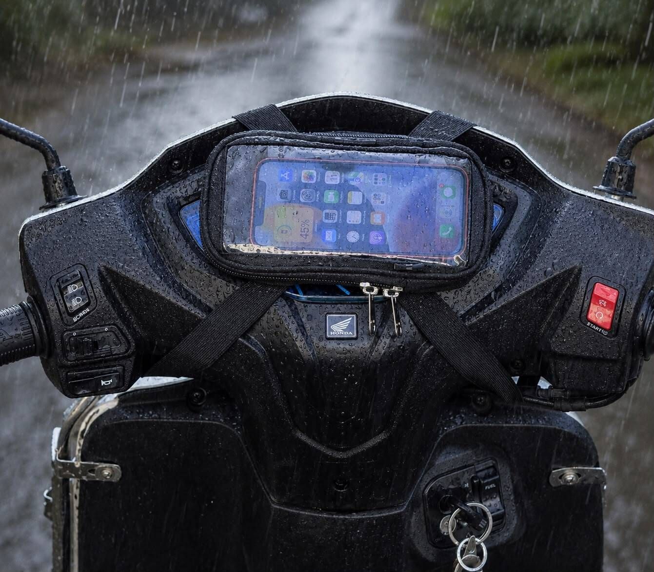 minesmini Pouch for Waterproof Bike Mobile Phone Mount Pouch with Zipper and Touch Screen-picture-23