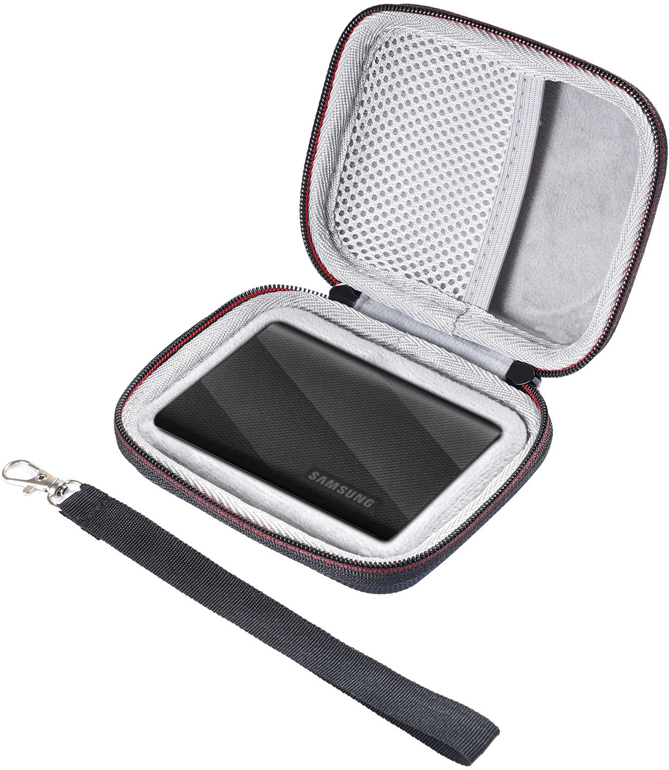 Pouch for Travel Bag Accessory Bag with Handstrap, No SSD Included, Black-image-16