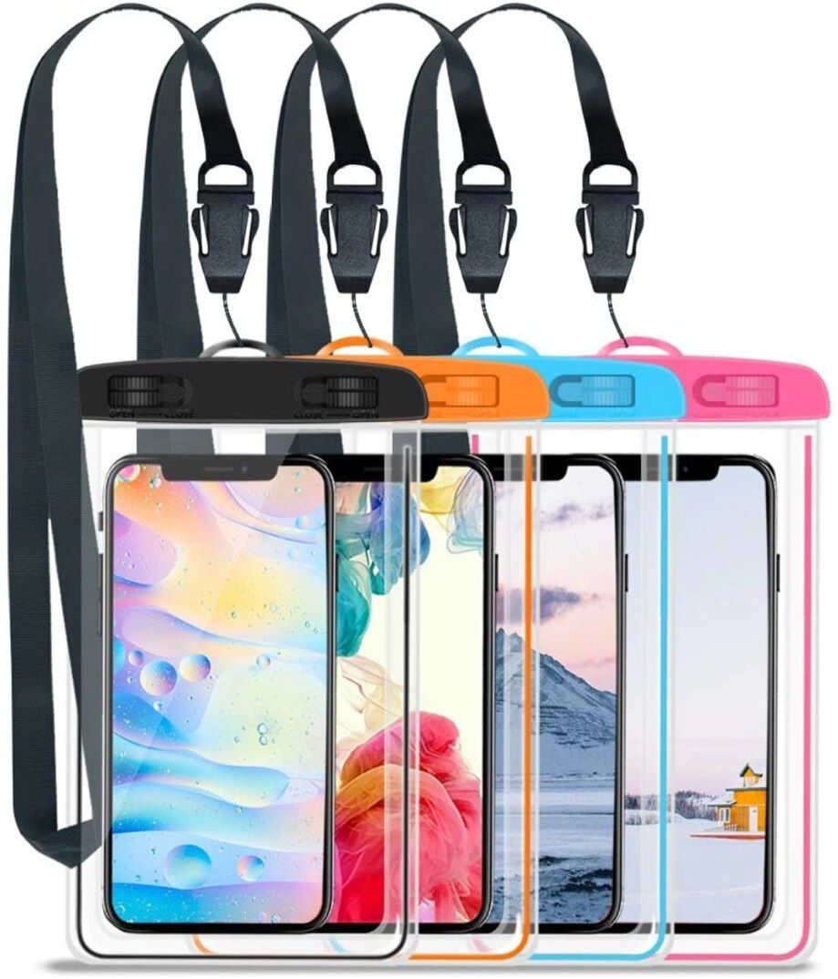 Pouch for Rain for Mobile Touch Sensitive Waterproof Mobile Pouch with Strap, Size upto 6.5" Mobiles