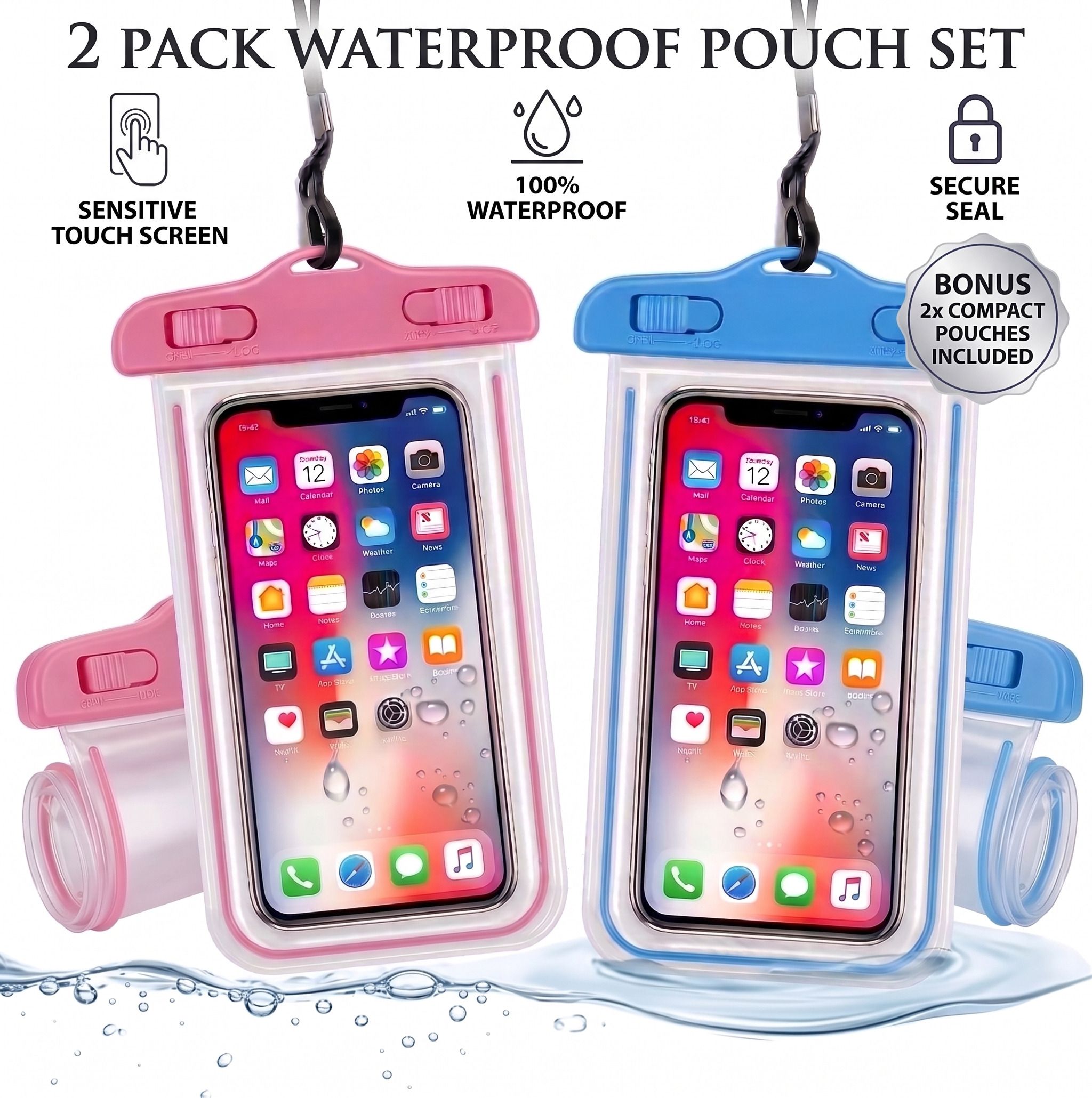 deal daze Pouch for Mobile Waterproof Cover, Dust Protective Cover Bag, Mobile Rain Pouch-picture-19