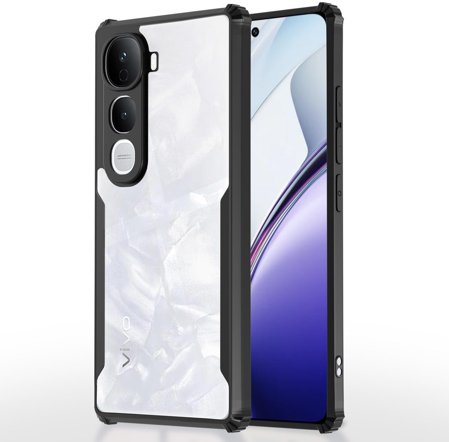 jash Pouch for Back Cover for Vivo_Y400 Pro 5G V2439 Transparent Eagle Back Cover (Black, Pack of: 1)-picture-10
